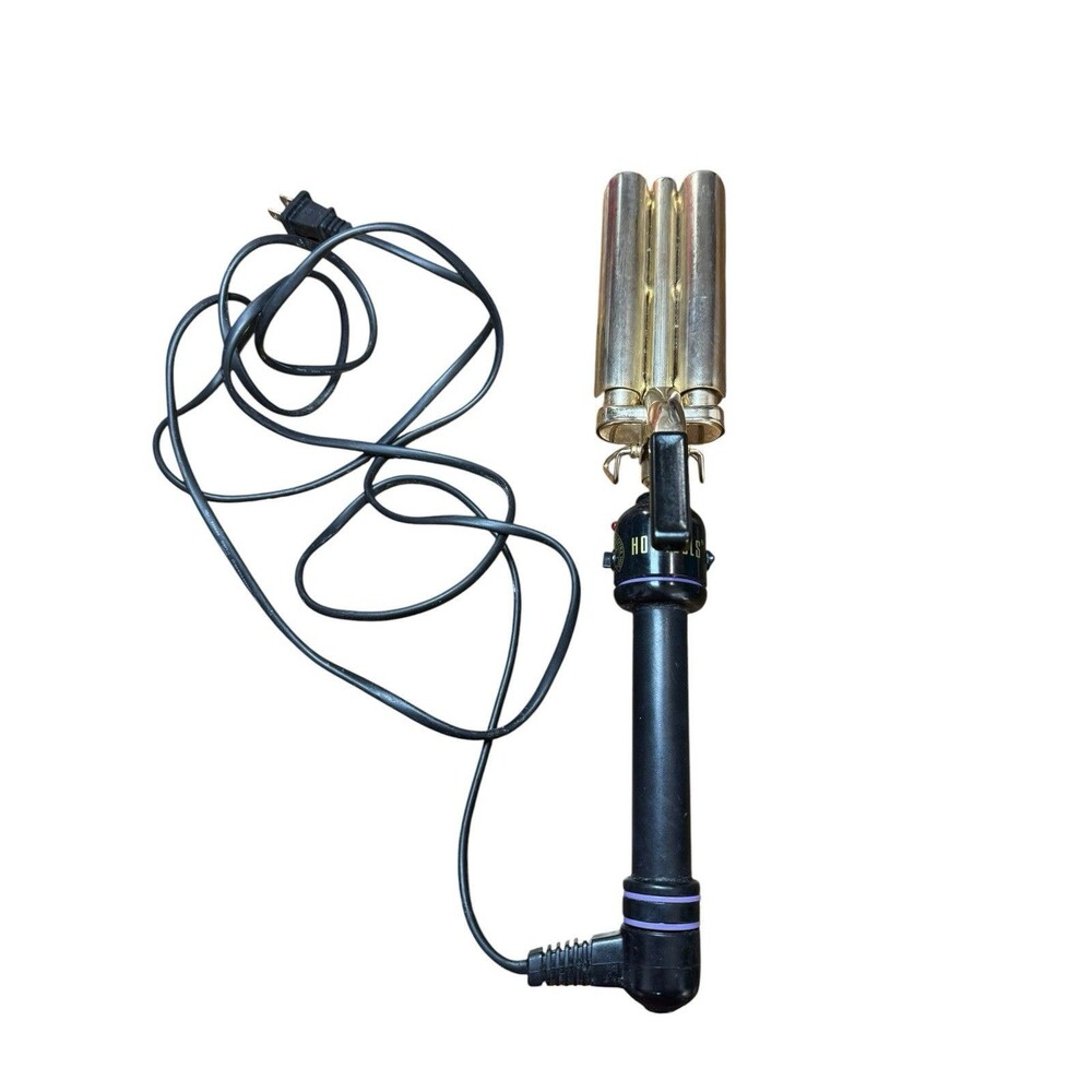 Hot Works Triple Barrel Curler Beach Waver Model 1175 High/Low Setting